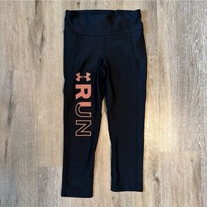 Under Armour Black Leggings with Pink Graphic